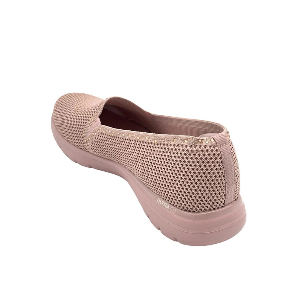 Skechers On the GO Flex Knit Slip-On Shoes Treasure Gem Blush - Medium - Picture 3 of 3